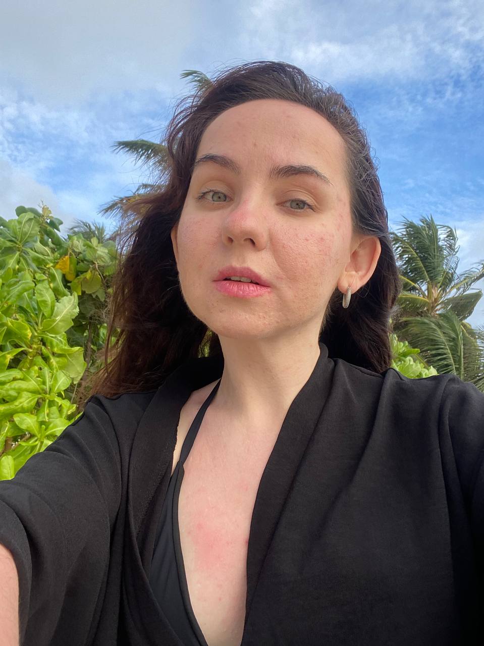 Девушка на Мальдивах