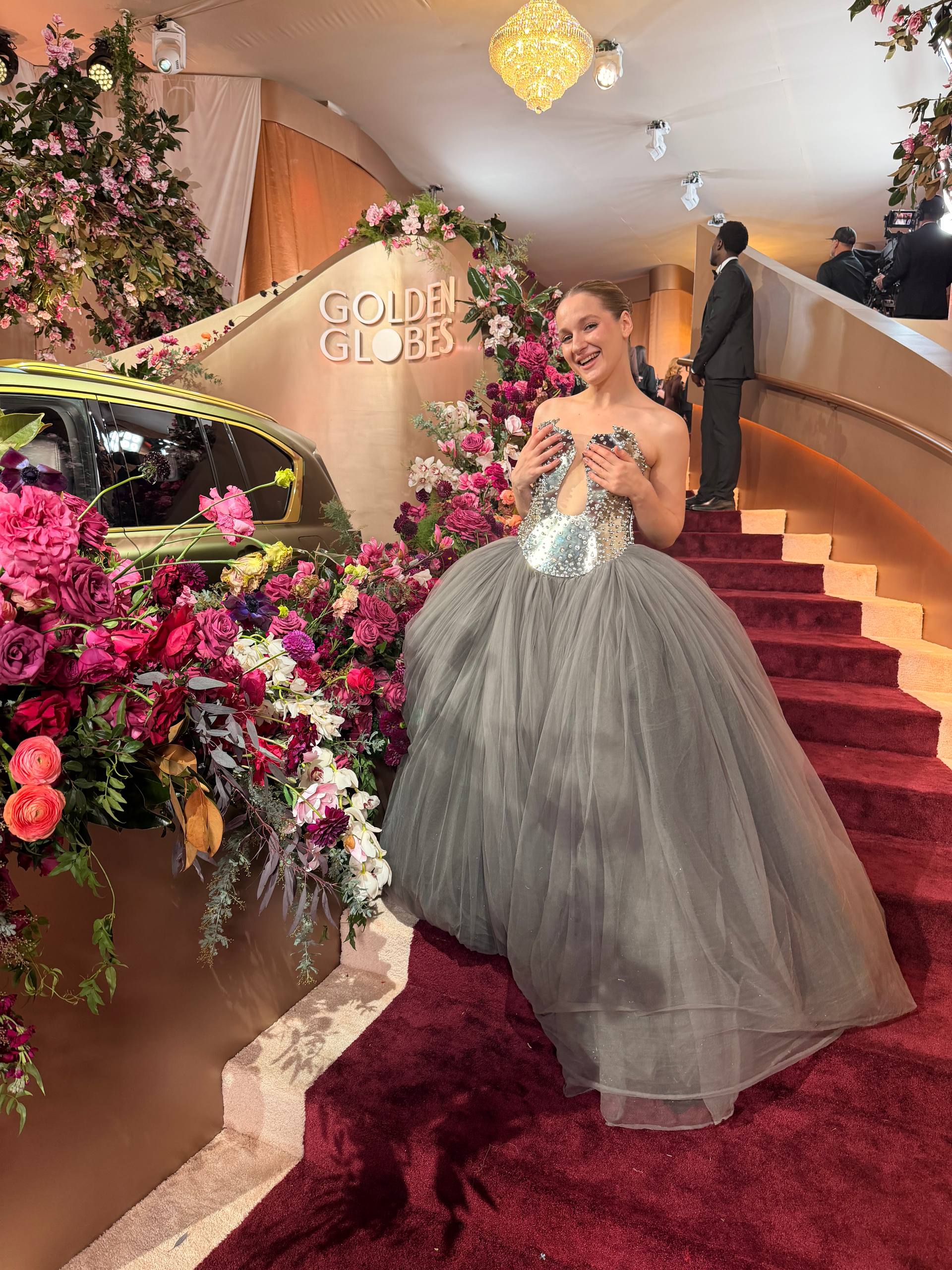 Настя Федько на премии «Золотой глобус»