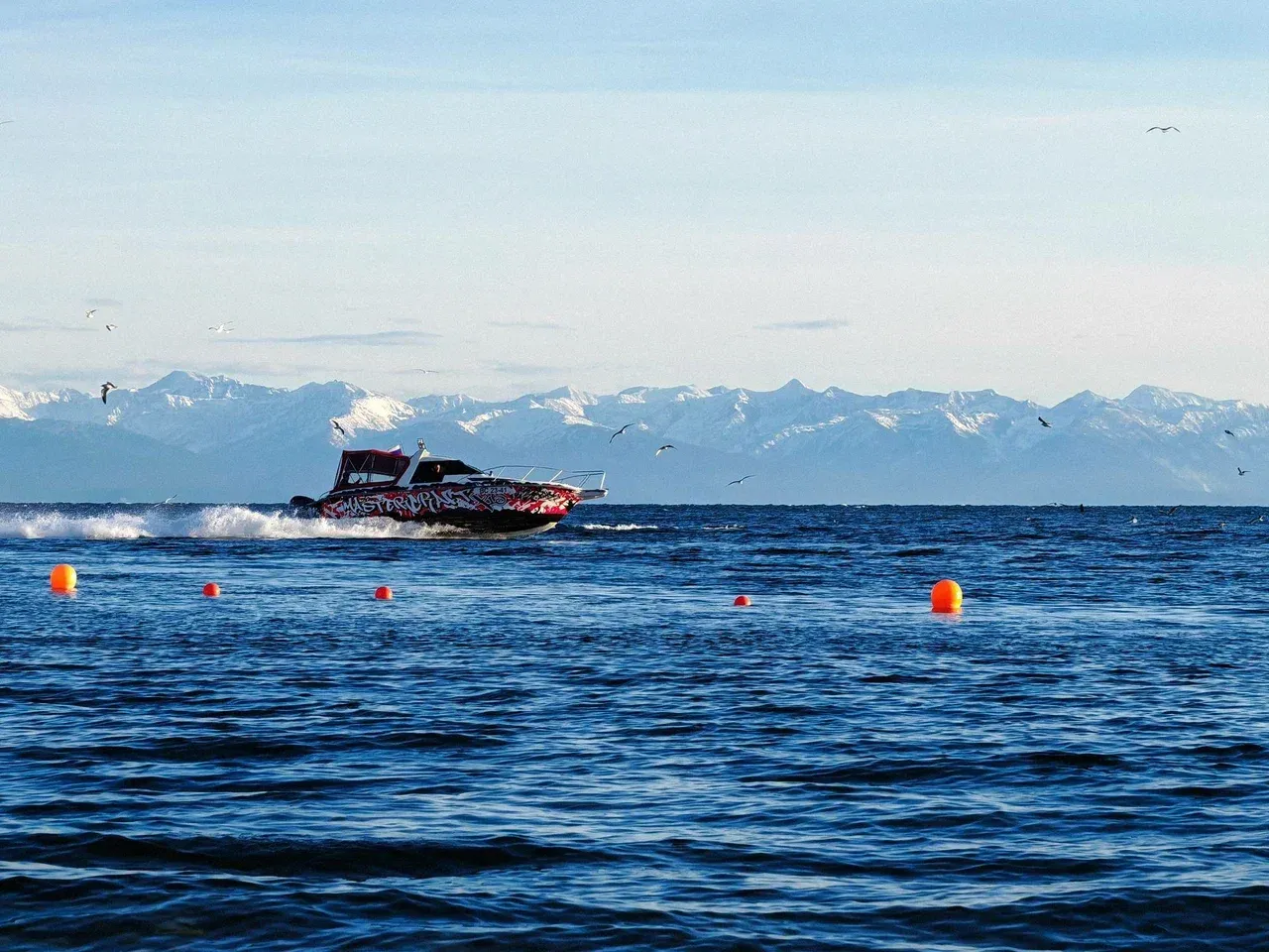Вид на Байкал в Листвянке