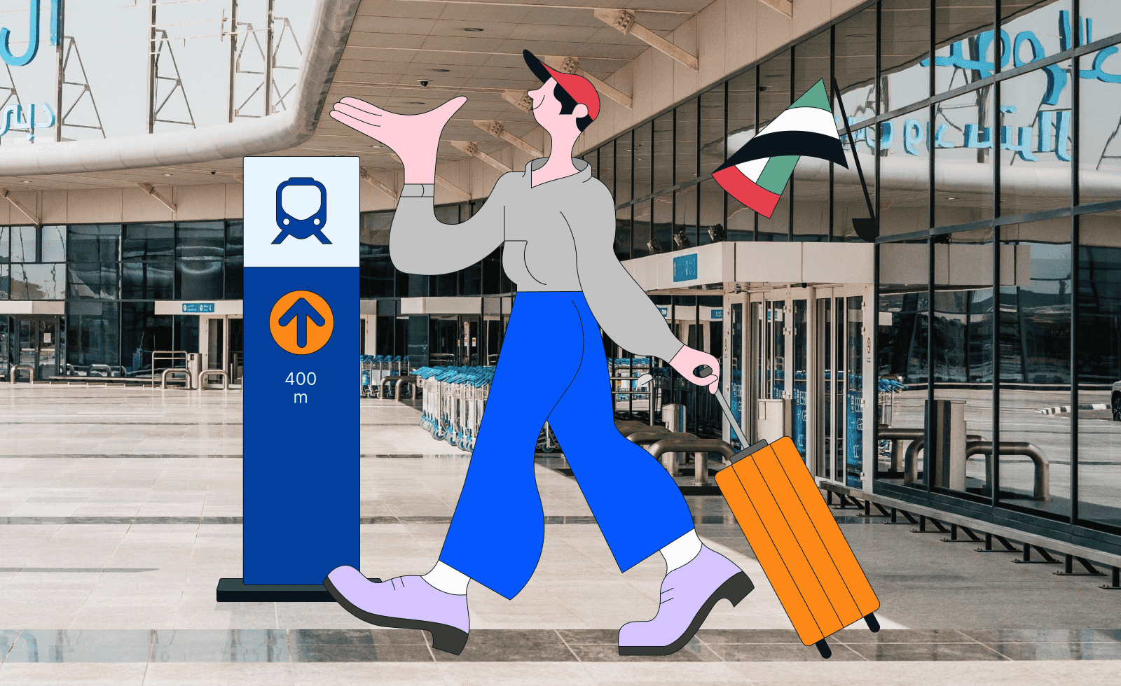 Как добраться из аэропортов Дубая в центр города и сколько это стоит