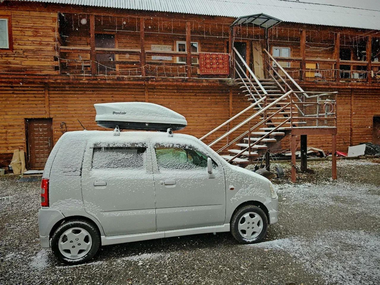 Машина зимой