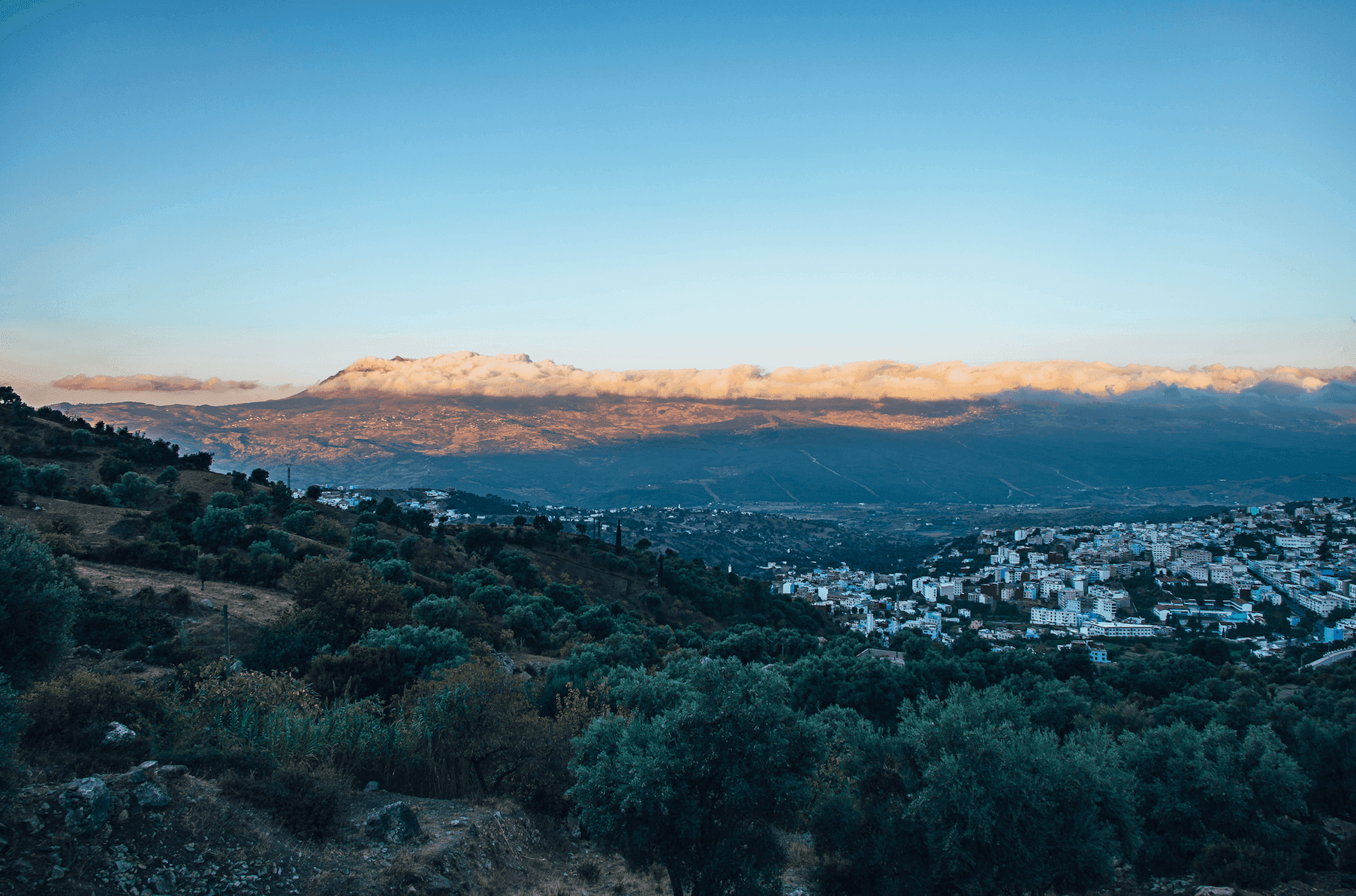 Синий город Шефшауэн в Марокко