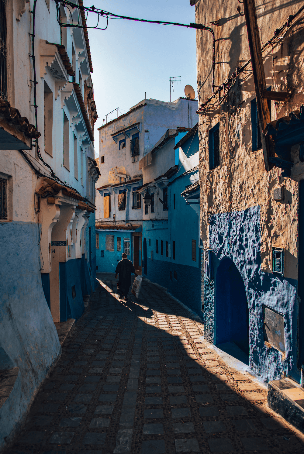 Синий город Шефшауэн в Марокко