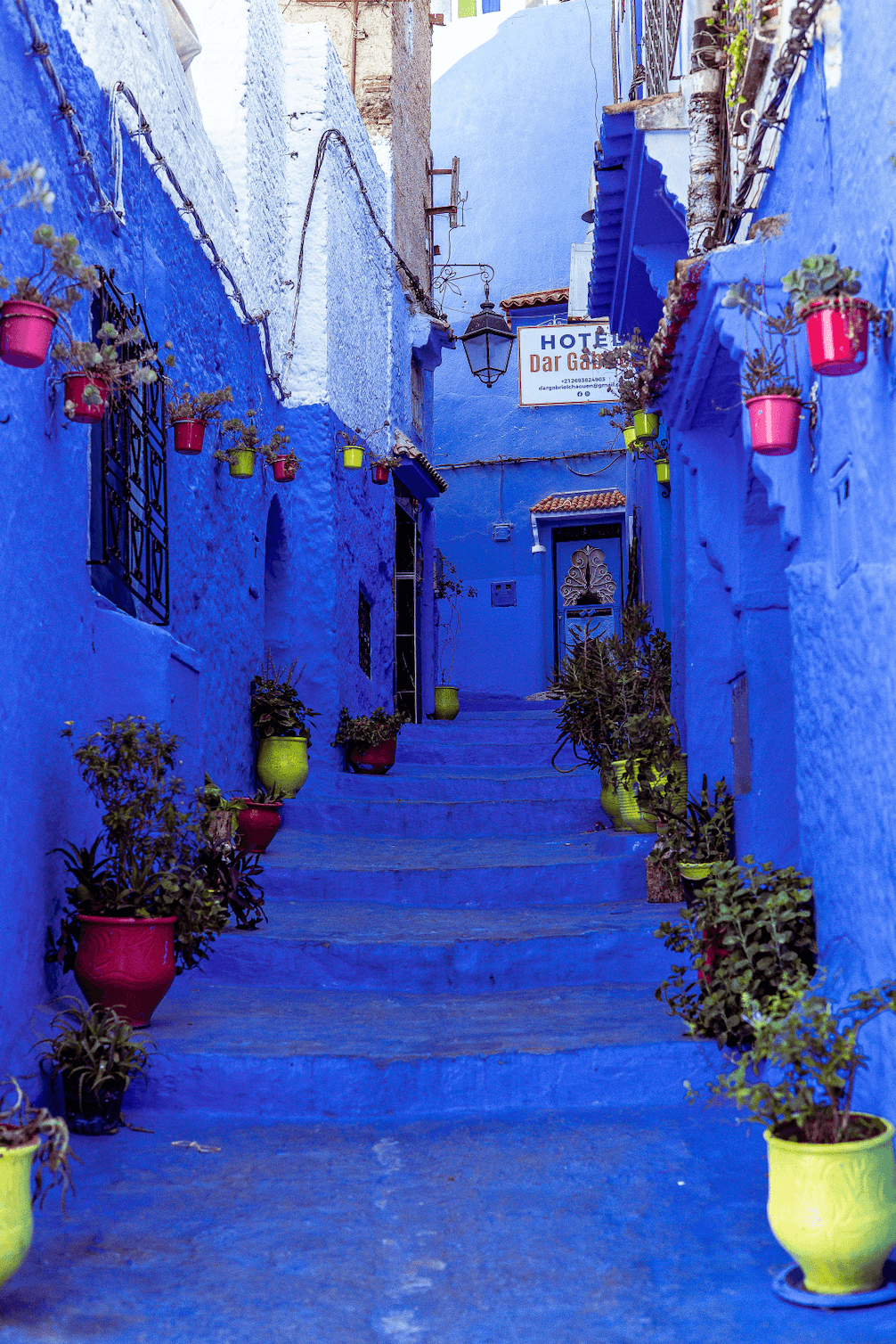 Синий город Шефшауэн в Марокко