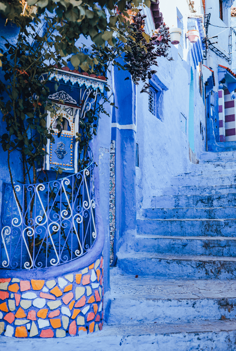 Синий город Шефшауэн в Марокко