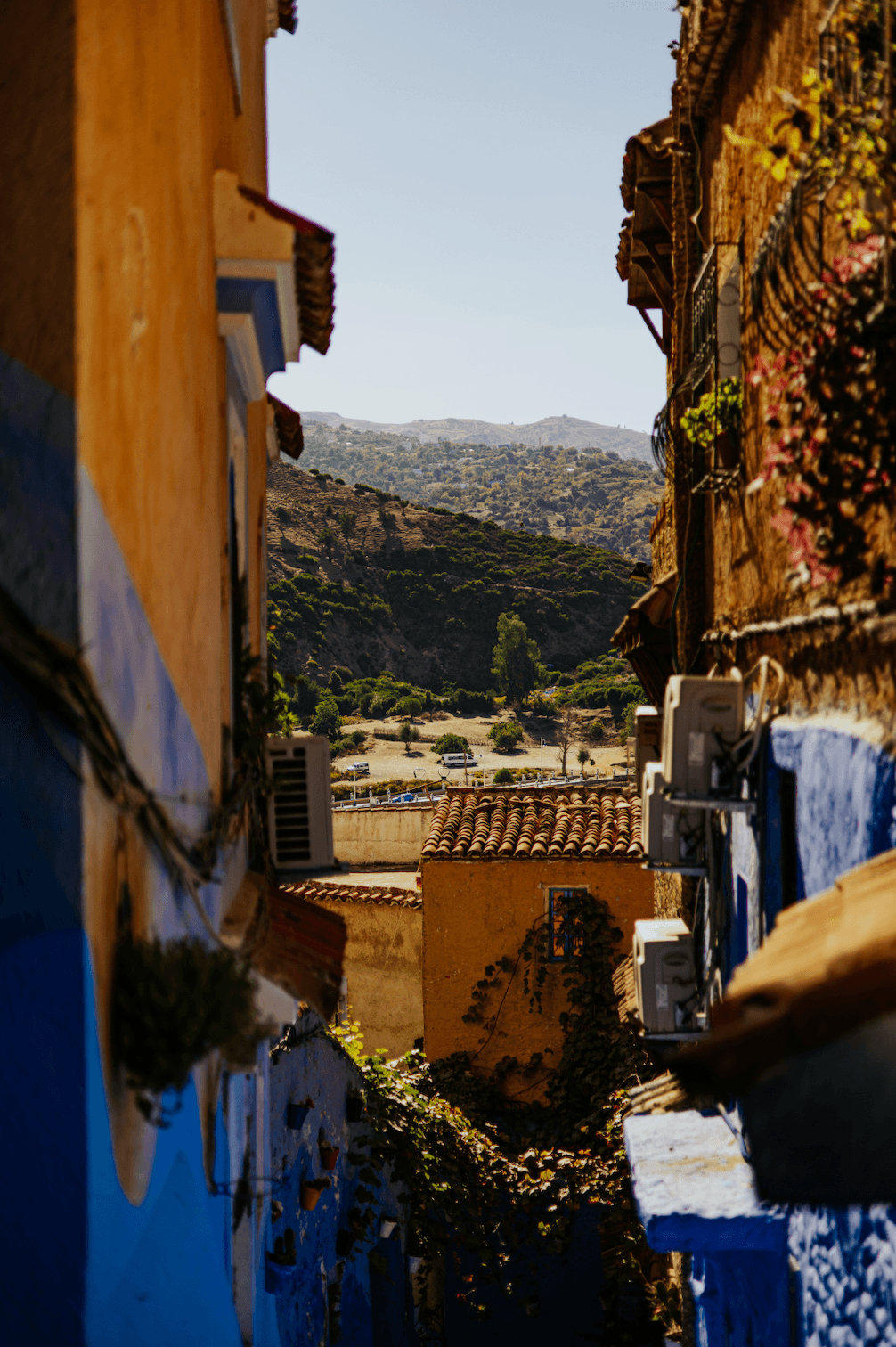 Синий город Шефшауэн в Марокко