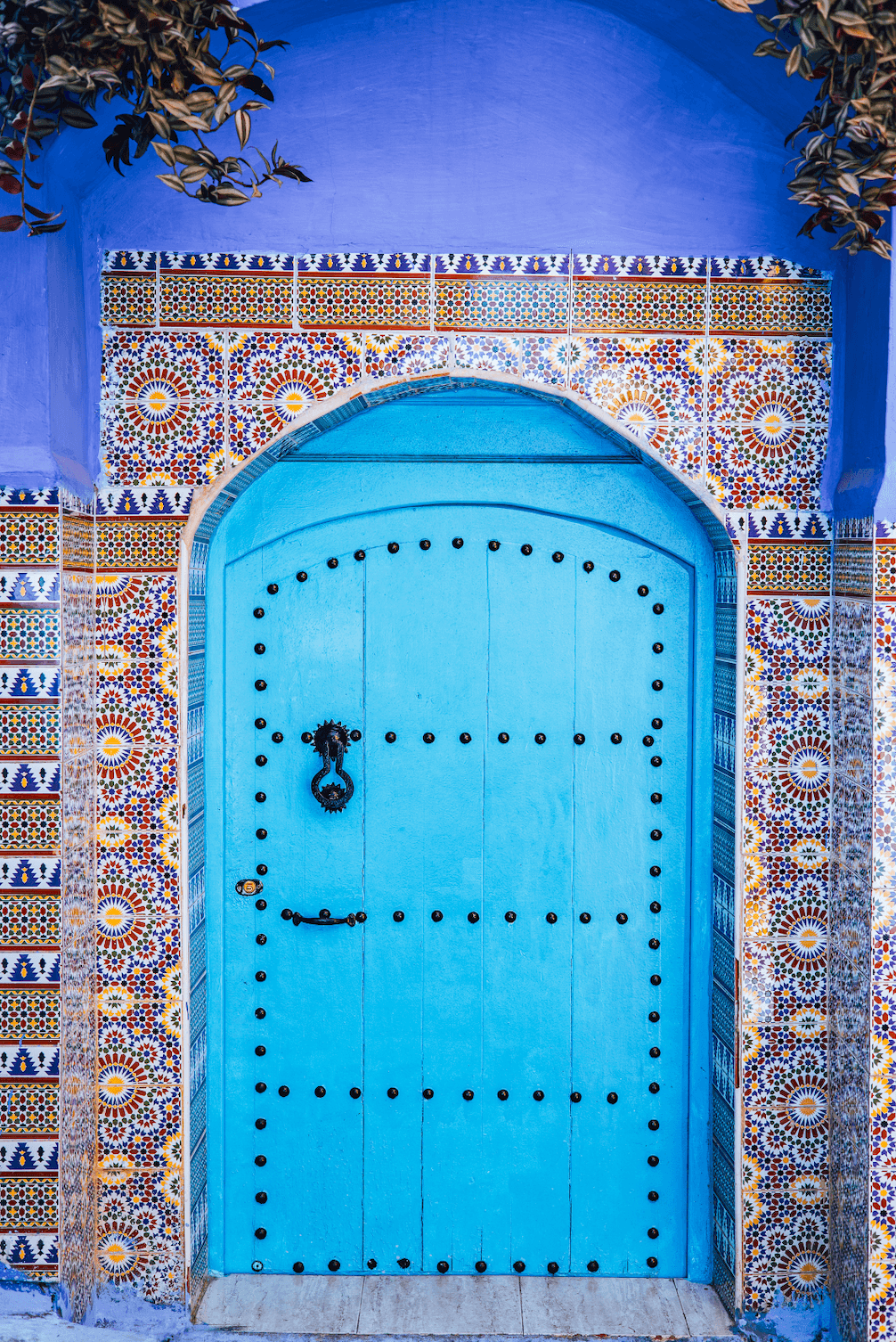 Синий город Шефшауэн в Марокко