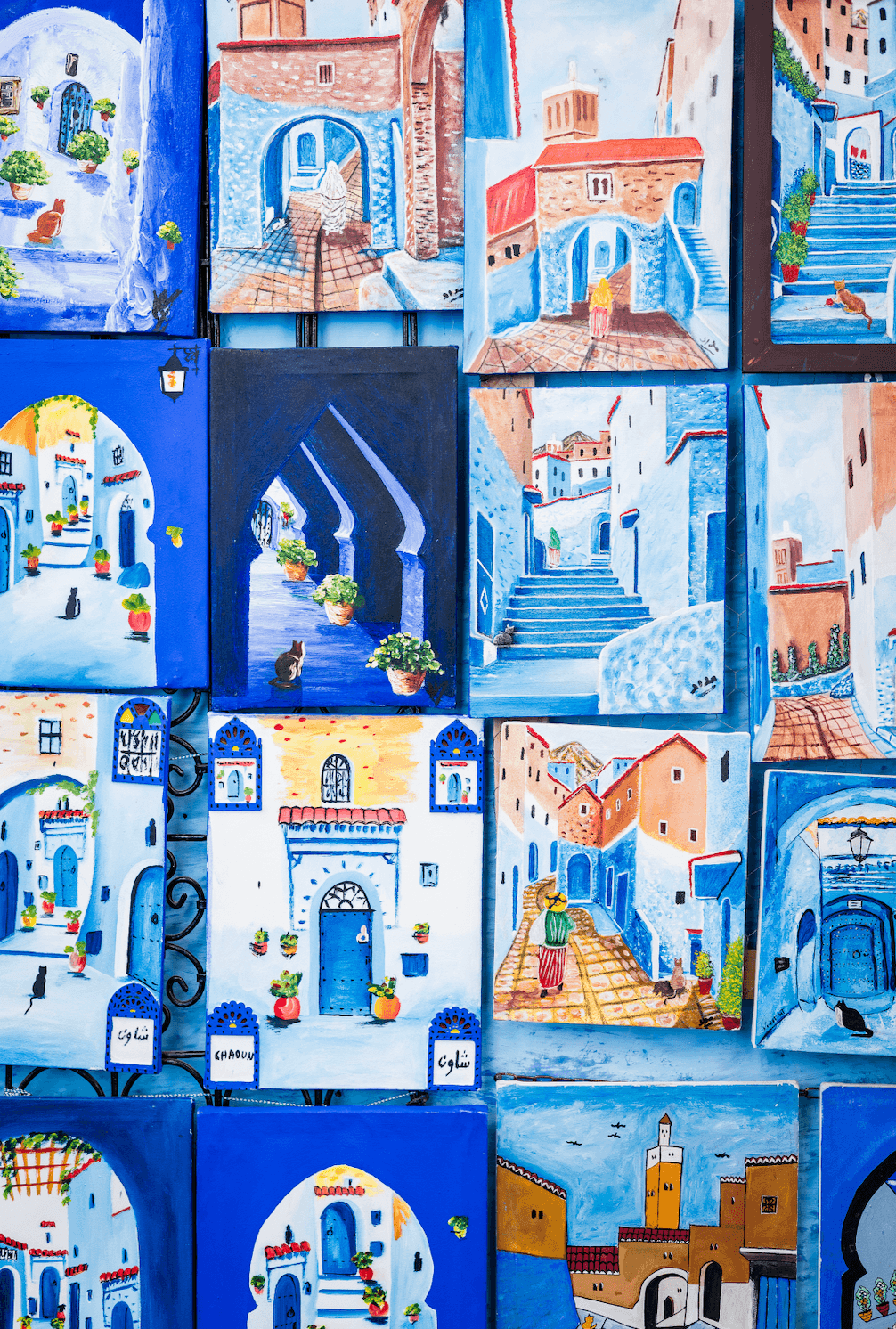 Синий город Шефшауэн в Марокко