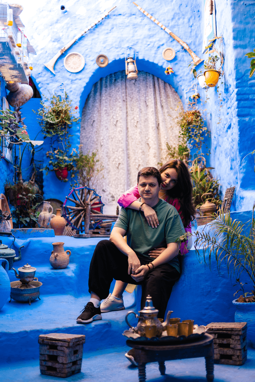 Синий город Шефшауэн в Марокко