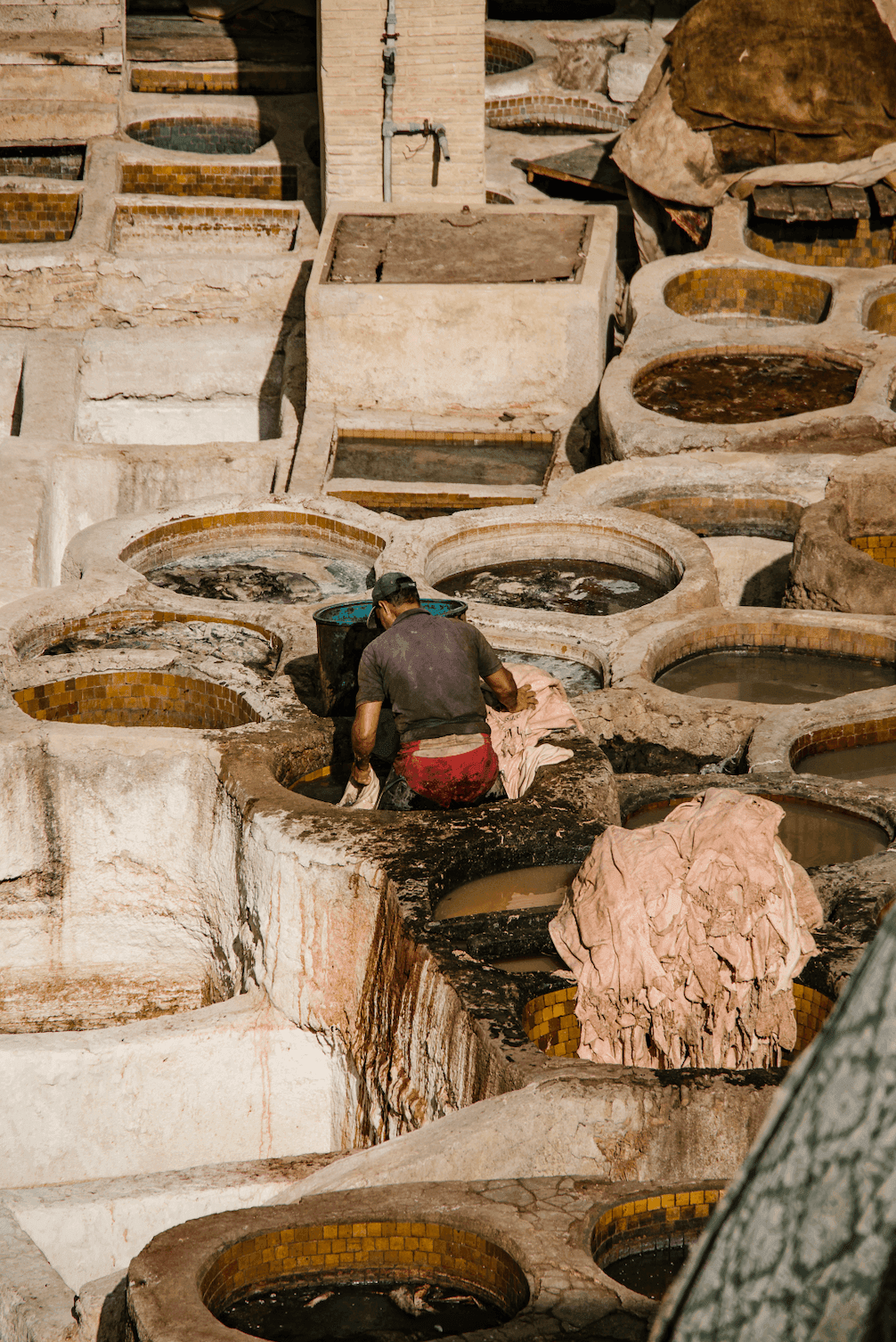 Красильни Феса, Марокко