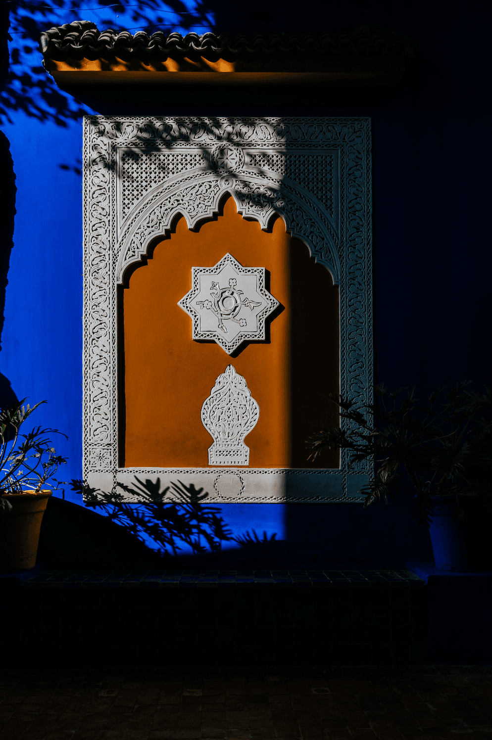 Узор на стене в Марокко