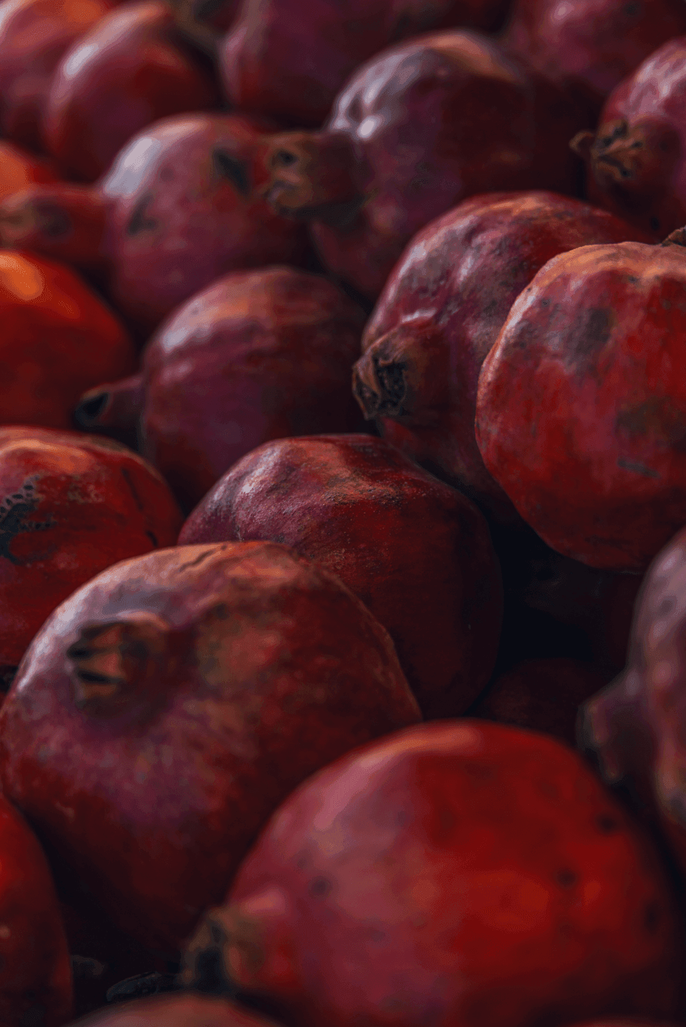 Гранаты на рынке в Марокко