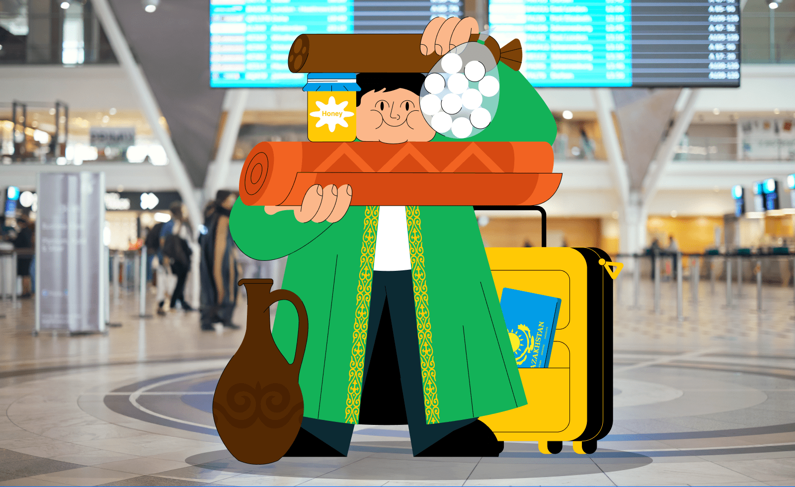 Что привезти из Казахстана и где это купить: войлочные украшения, рафаэлло из иримшика и классический шапан