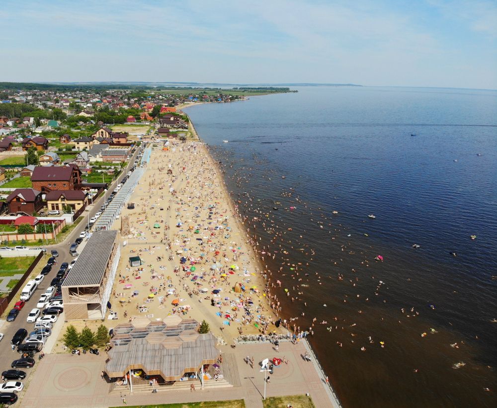 Пляж Камское море в Татарстане
