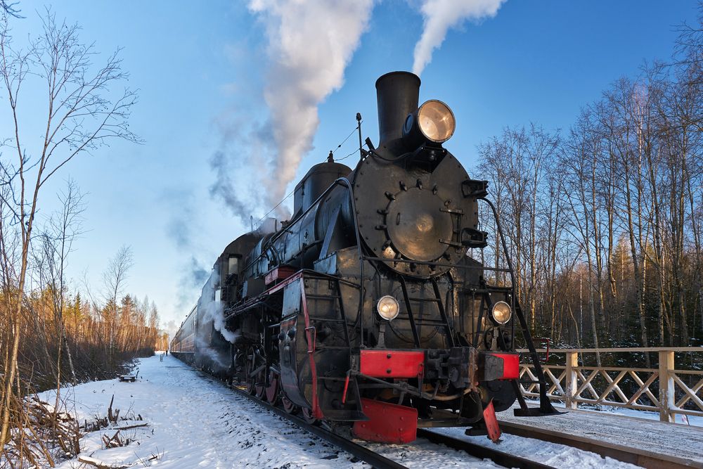 Ретропоезд в Карелии