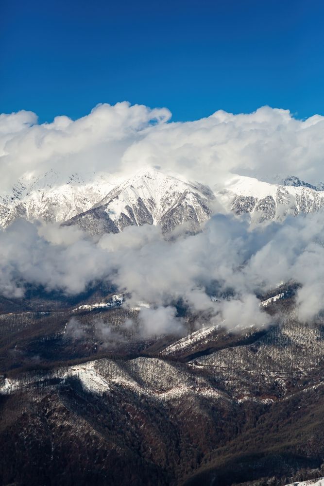 Горы в Красной Поляне, Россия