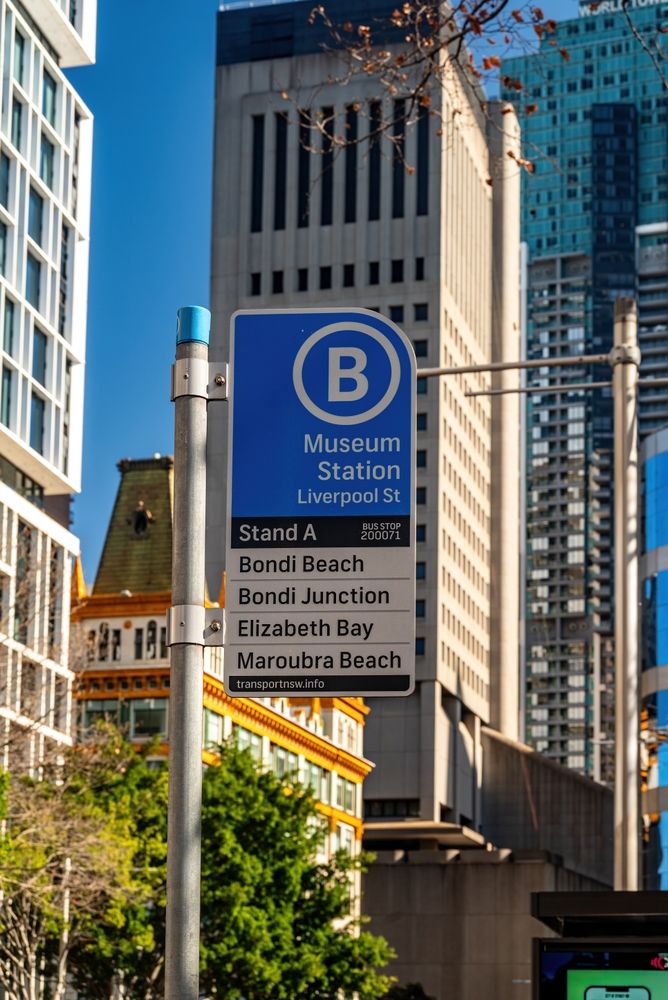 Автобусная остановка в Сиднее