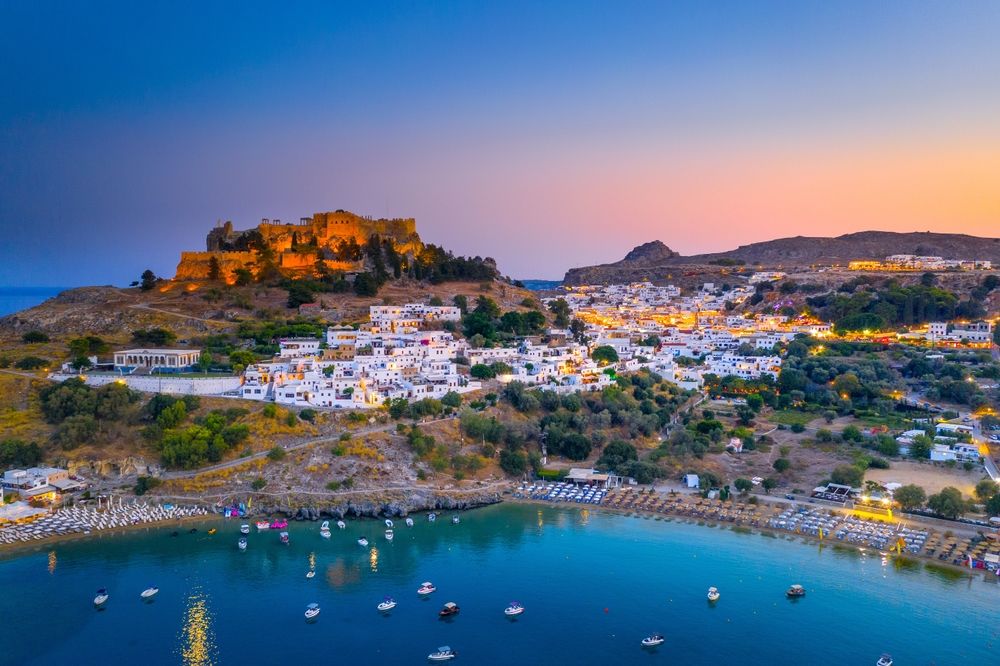 Линдос на острове Родос, Греция