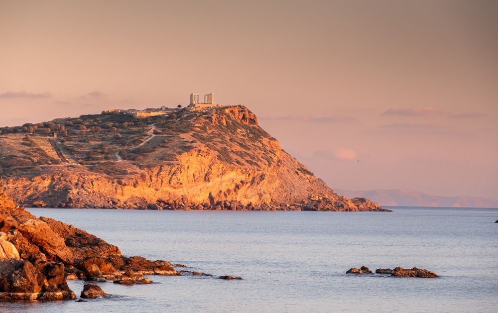 Мыс Сунион с храмом Посейдона, Греция