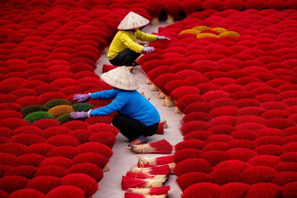 Деревня благовоний во Вьетнаме