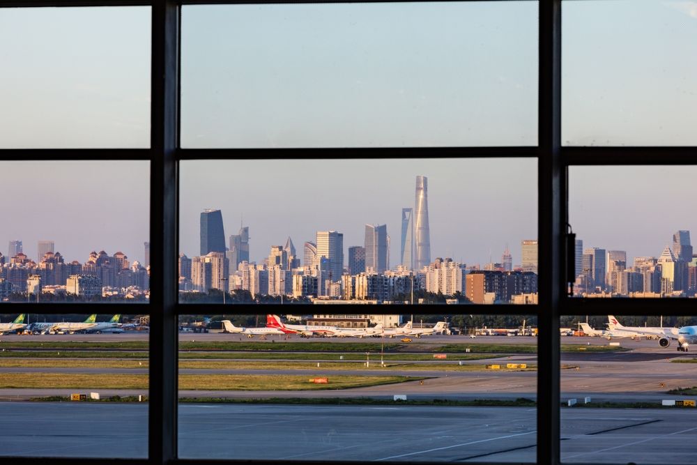 Аэропорт Шанхая в Китае