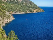 Вид на Байкал в Листвянке