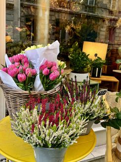 Цветы на улице Парижа