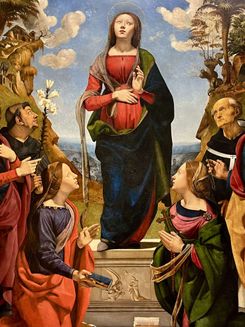 Картина в галерее Уффици во Флоренции