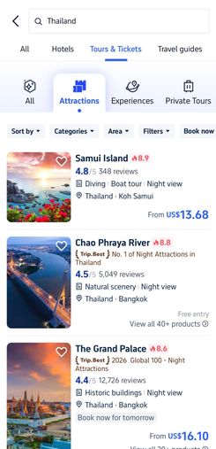 Приложение Trip.com 