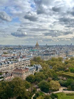 Вид на Париж с Эйфелевой башни